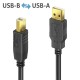 PureLink DS2000-100 USB cable USB 2.0 10 m USB A USB B 0.48 Gbit/s Black