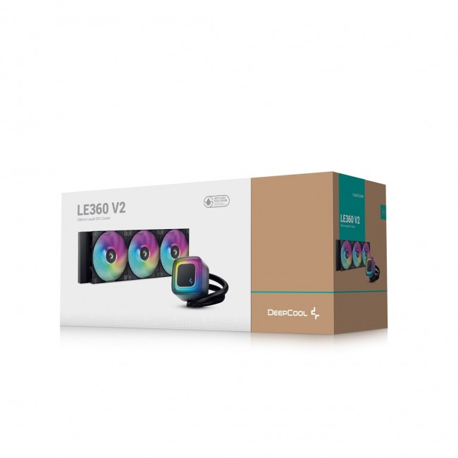 DeepCool LE360 V2 Processor All-in-one liquid cooler 12 cm Black 1 pc(s)