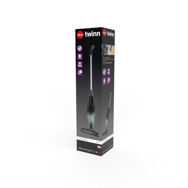 OC600 ELDOM, 2in1 TWINN upright vacuum cleaner, bagless, HEPA