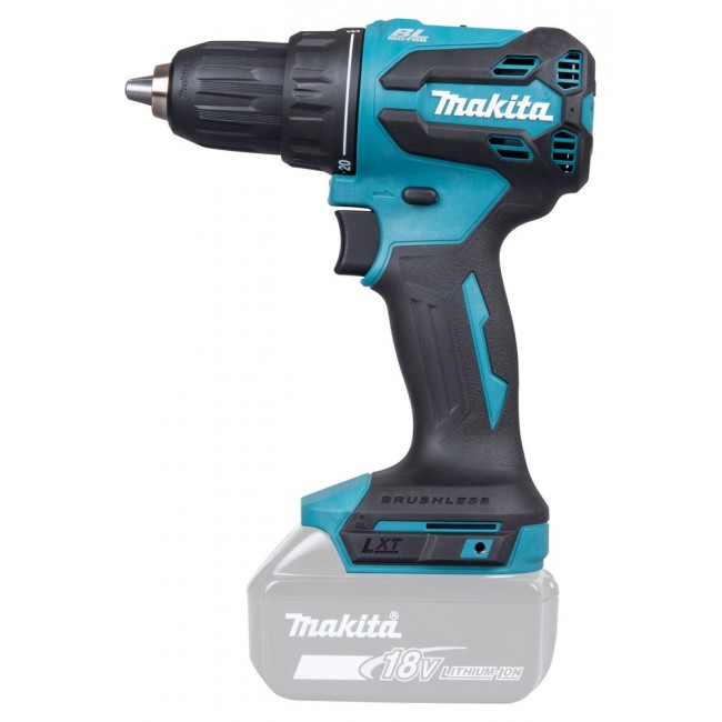 Makita DDF490Z drill 1900 RPM Keyless 1.7 kg Blue, Black