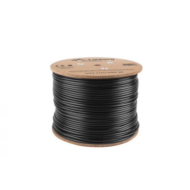 Lanberg LCF6-21CU-0305-BK networking cable Black 305 m Cat6 F/UTP (FTP) outdoor Lanberg LCF6-21CU-0305-BK networking cable Black 305 m Cat6 F/UTP (FTP) outdoor