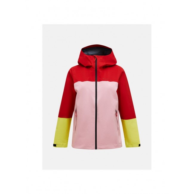 Kurtka damska PEAK PERFORMANCE W Trail Hipe 2.5L Shell Jacket kolor czerwony - S