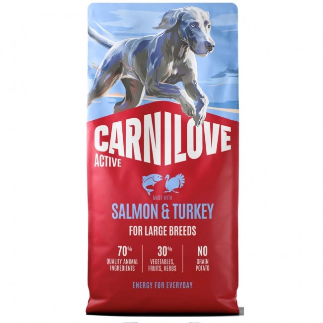 CARNILOVE Active Dog Adult Large Salmon&turkey - dry dog food - 12kg CARNILOVE Active Dog Adult Large Salmon&turkey - dry dog food - 12kg
