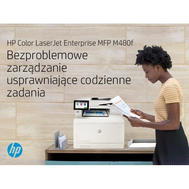 HP Color LaserJet Enterprise LaserJet Enterprise M480f Multifunction Color Printer, Ethernet Only Copier, Scanner