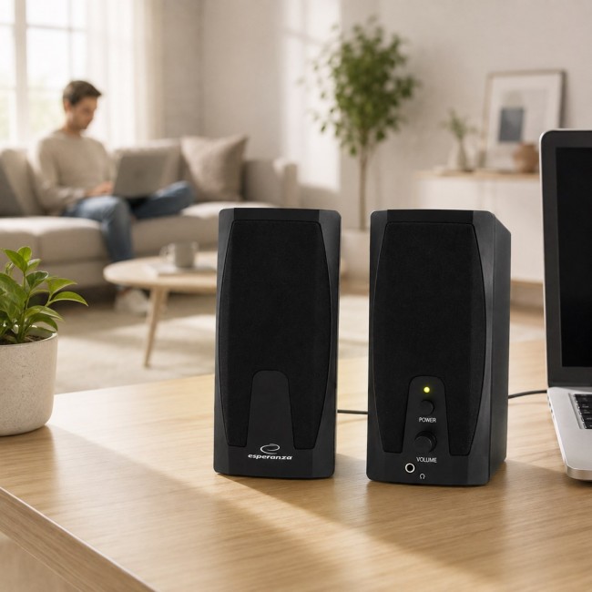 Esperanza EP110 loudspeaker 2-way 6 W Black Wired Esperanza EP110 loudspeaker 2-way 6 W Black Wired