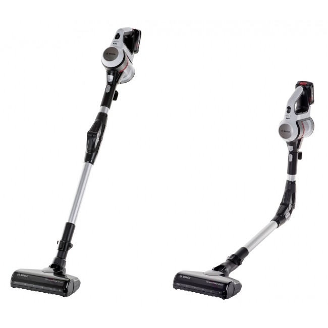 Bosch BBS711W stick vacuum/electric broom Bagless 0.3 L Black, Stainless steel, White