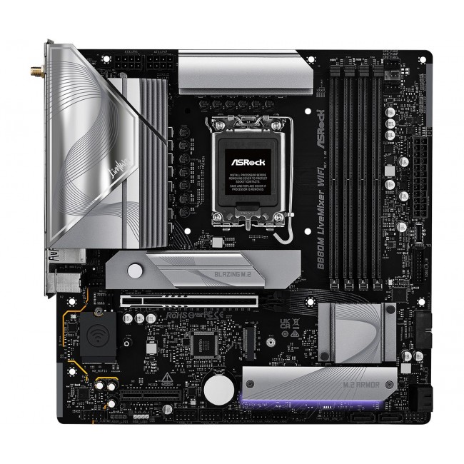 Asrock B860M LiveMixer WiFi Intel B860 LGA 1851 (Socket V1) micro ATX Asrock B860M LiveMixer WiFi Intel B860 LGA 1851 (Socket V1) micro ATX