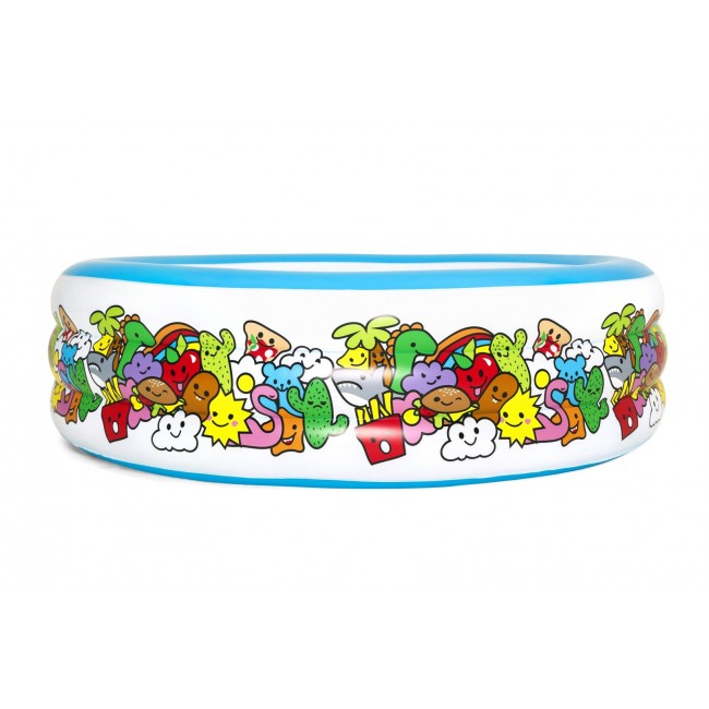 Bestway Inflatable Play Pool - 3-Ring - 1.96m x H53cm Bestway Inflatable Play Pool - 3-Ring - 1.96m x H53cm