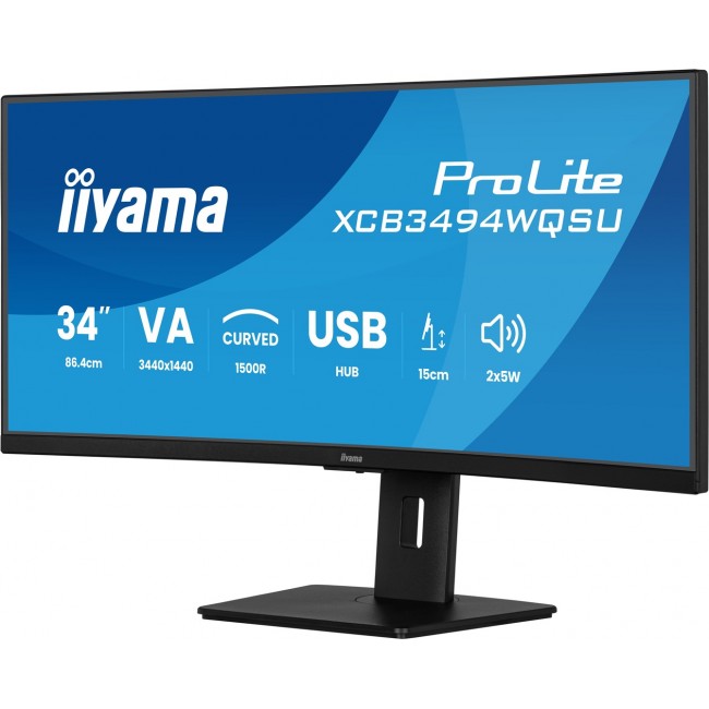 iiyama ProLite XCB3494WQSU-B1 computer monitor 86.4 cm (34