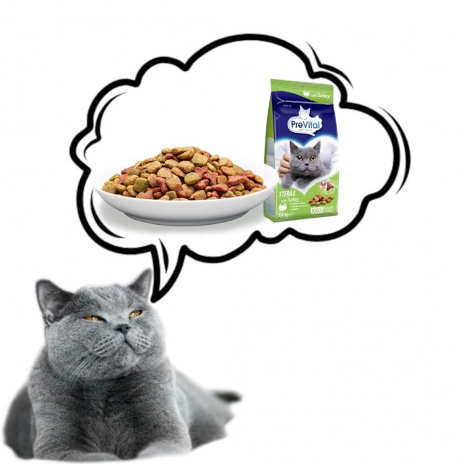 PREVITAL Cat Food Sterile with Turkey - Dry Cat Food - 1.4 kg PREVITAL Cat Food Sterile with Turkey - Dry Cat Food - 1.4 kg