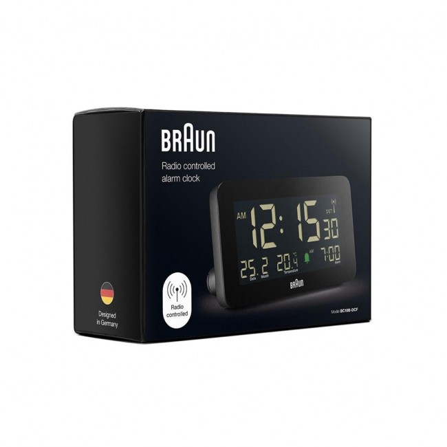 Braun BC10B-DCF alarm clock Digital alarm clock Black Braun BC10B-DCF alarm clock Digital alarm clock Black