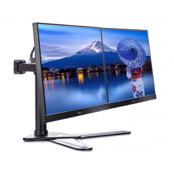 iiyama The DS1002D-B1 is a desk mount stand for two flat screens up to 30 