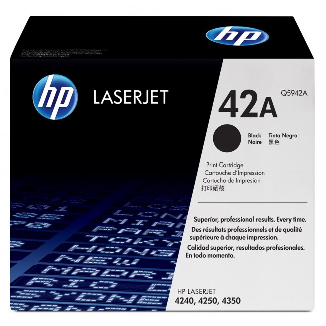 HP 42A Black Original LaserJet Toner Cartridge HP 42A Black Original LaserJet Toner Cartridge