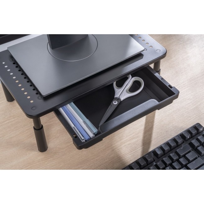 Gembird MS-TABLE-D-01 Adjustable monitor stand with drawer (rectangle) Gembird MS-TABLE-D-01 Adjustable monitor stand with drawer (rectangle)
