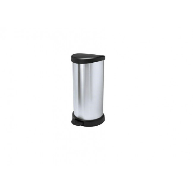 Curver Deco Bins 3253922150002 Round Black, Silver