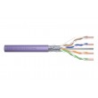 Installation cable DIGITUS category 6 F/UTP Dca AWG23/1 LSOH, 305m, purple, spool