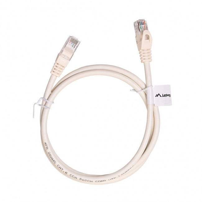 Lanberg PCU6-10CC-0100-W networking cable White 1 m Cat6 U/UTP (UTP)