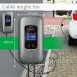 Qoltec Stacja adowania EV Typ2 do samochodu elektrycznego i hybryd | 3 fazy | 22kW | 32A | Wi-fi | LCD | RFID | Smart life | TUYA | Wallbox | 5m Qoltec Stacja adowania EV Typ2 do samochodu elektrycznego i hybryd | 3 fazy | 22kW | 32A | Wi-fi | LCD | RFID | Smart life | TUYA | Wallbox | 5m