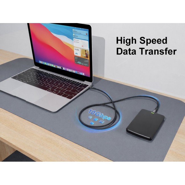 Equip USB-C to C Active Optical Cable, 7.5m, PD 60W, 4K/60Hz, 10Gbps, Video + Data + PD