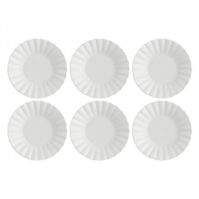 Set of 6 Ducale Soup Plates - White, 22 cm
