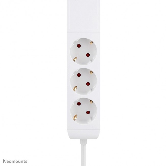 Neomounts DS22-840WH6 Desk socket with clamp and USB-C and USB-A ports - Quick charge