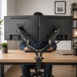 Esperanza ERW020 Gas desk mount for two monitors 17-27 up to 6kg