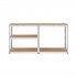 Rebel RB-1250 Metal Storage Rack Cabinet Shelves 175kg x5 180x90x40cm Galvanized Folding MDF