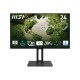 MSI Pro MP245PG 24 Inch Monitor, FHD (1920 x 1080), 100Hz, IPS, 1ms, 1x HDMI 1.4b, 1x DP 1.2a output, 1x D-Sub(VGA), Built-in Speakers, Anti-Glare, Anti-Flicker, Less Blue light, T V Certified, VESA, Kensington, 4-way adjustable stand, Black MSI Pro MP245PG 24 Inch Monitor, FHD (1920 x 1080), 100Hz, IPS, 1ms, 1x HDMI 1.4b, 1x DP 1.2a output, 1x D-Sub(VGA), Built-in Speakers, Anti-Glare, Anti-Flicker, Less Blue light, T V Certified, VESA, Kensington, 4-way adjustable stand, Black