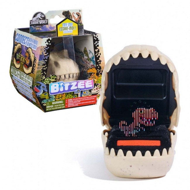 Bitzee , Jurassic World Interactive Dinosaur Toy with 25 Dinosaurs Inside, Reacts to Touch, Pods Connect & Interact, Digital Pet Kids Toys for Ages 5 and up