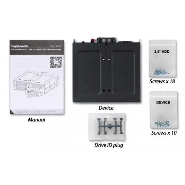 Icy Dock MB607SP-B drive bay panel 13.3 cm (5.25