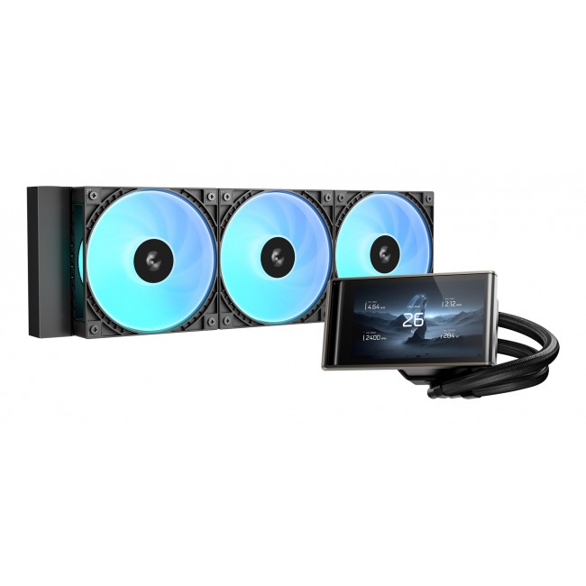 DeepCool LT360 VISION ARGB Processor Liquid cooling kit 12 cm Black 1 pc(s)