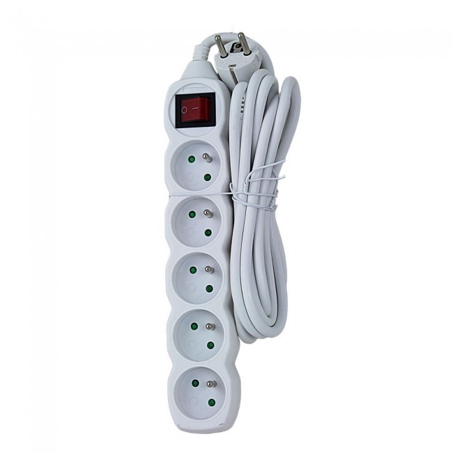Esperanza ELK215W power extension 3 m 5 AC outlet(s) Indoor White Esperanza ELK215W power extension 3 m 5 AC outlet(s) Indoor White