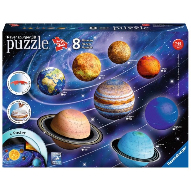 Ravensburger Planetary Solar System 3D Puzzle Ravensburger Planetary Solar System 3D Puzzle