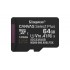 Kingston Technology 64GB micSDXC Canvas Select Plus Gen3 100R A1 Single Pack w/o ADP