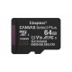 Kingston Technology 64GB micSDXC Canvas Select Plus Gen3 100R A1 Single Pack w/o ADP Kingston Technology 64GB micSDXC Canvas Select Plus Gen3 100R A1 Single Pack w/o ADP