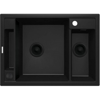 Magnetic granite sink 1.5-bowl