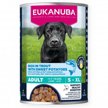 EUKANUBA Life Care Rich in trout and sweet potatoes - wet dog food - 400g
