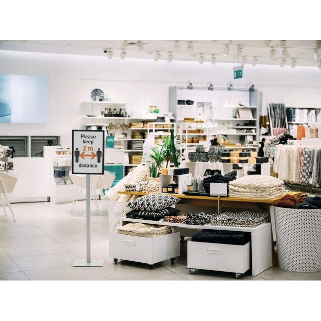 Durable 501357 informational sign Letter Grey Metal, Plastic 1 pc(s)