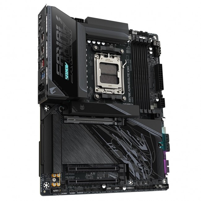 GIGABYTE X870E AORUS ELITE X3D Motherboard - Supports AMD Ryzen 9000 CPUs, 16+2+2 Phases Digital VRM, up to 9000Hz DDR5 (OC), 2xPCIe 5.0 + 2xPCIe 4.0, Wi-Fi 7, 5GbE LAN, USB 4