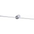 wall LED light modern slim L IP44 chrome