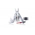 AZYMUT Giewon FS Multitool - Fire Starter - 19 tools - flint + whistle + belt holster (H2038A)