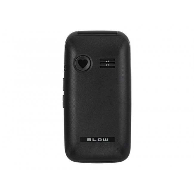 BLOW Black Phone for Seniors with a Flip Cover S24