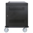 Manhattan Laptop Charging Cart/Trolley via AC Adapter (EU) 32-bay, Install device's AC Adapter (power cables) into unit, Suitable for ALL laptops (to 15.6