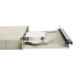 Equip 12-Port Fiber Optic Splice Box, LC Duplex, OS2, 1U, Equipped, Grey