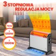 Extralink Convector heater LCV-06 2000W, 3 modes, thermostat, fan