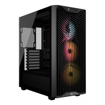 Corsair 3200D RS ARGB Mid-Tower PC Case - Smoke Midi Tower Black
