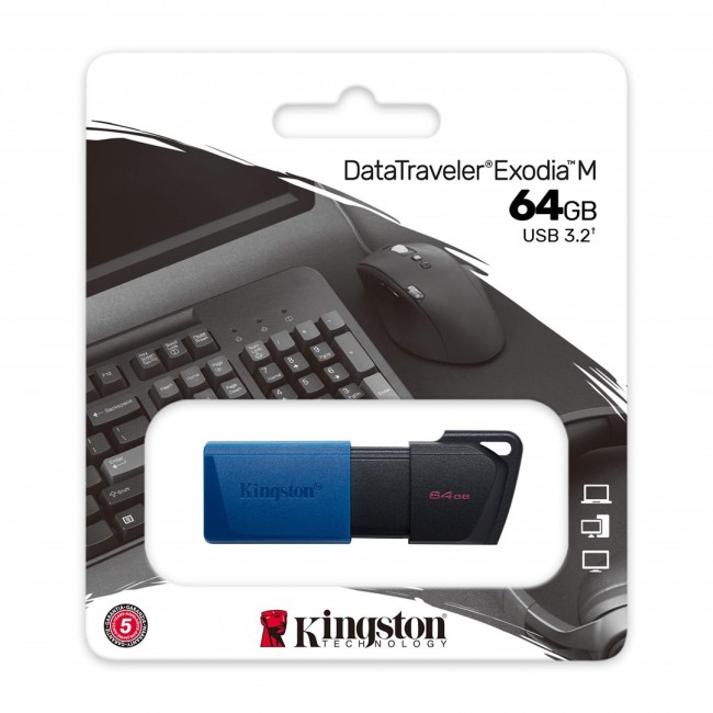 Kingston Exodia 64GB USB 3.2. Blue