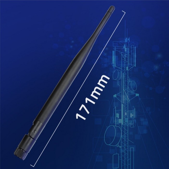 Qoltec 57046 Wi-Fi antenna 2.4/2.5 GHz | 5.1/5.8 GHz | 5dBi | omnidirectional | Indoor Qoltec 57046 Wi-Fi antenna 2.4/2.5 GHz | 5.1/5.8 GHz | 5dBi | omnidirectional | Indoor