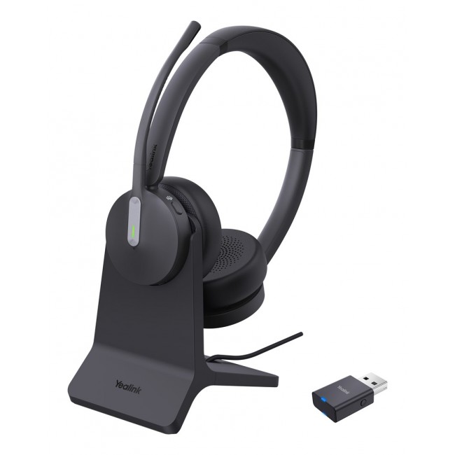 Yealink WH64 Hybird Dual with Charging Stand Teams Headset Yealink WH64 Hybird Dual with Charging Stand Teams Headset
