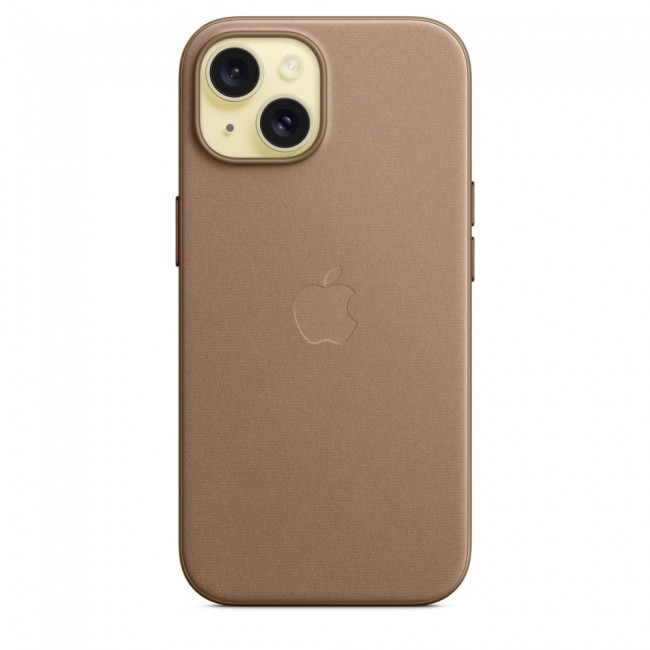Apple iPhone 15 FineWoven Case with MagSafe - Taupe